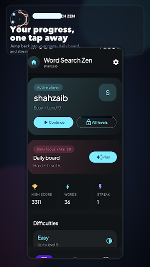 Word Search Zen: Puzzle Game Screenshot 0