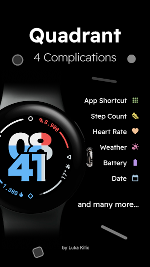 Quadrant - Animated Watch Face Screenshot 3