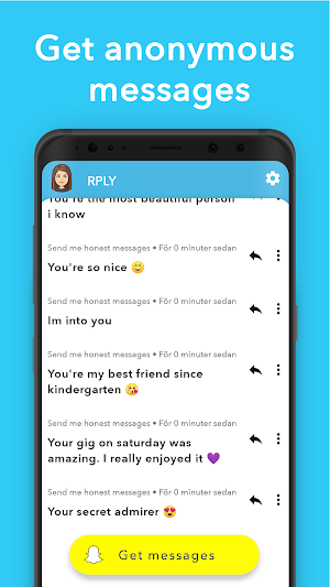 RPLY: Anonymous Messages for Snapchat Screenshot 3