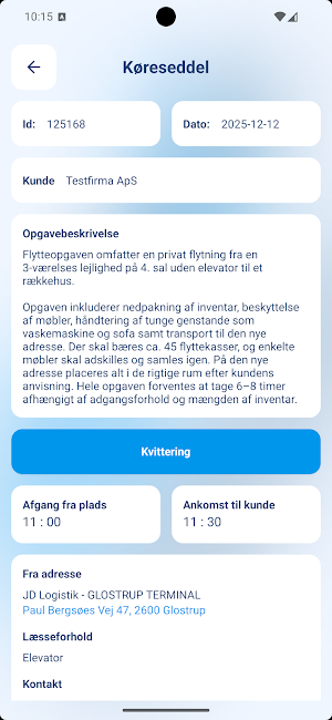 JD Medarbejder Screenshot 1