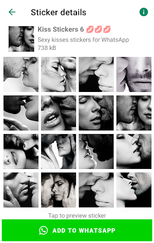 Kiss Stickers for WhatsApp Screenshot 3