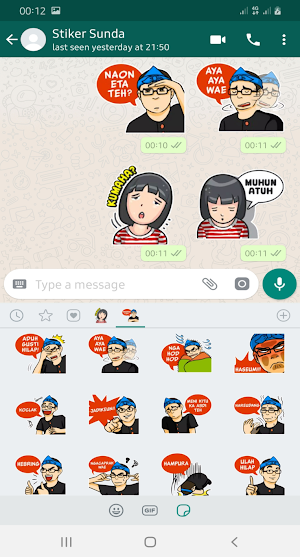 Stiker Lucu Bahasa Sunda WAStickerApps Screenshot 0