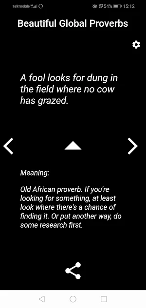Beautiful Global Proverbs Screenshot 1