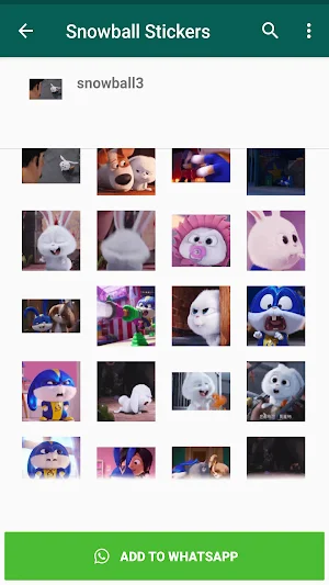 Snowball Animated Stickers Screenshot 2