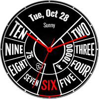 letters minimal watch face