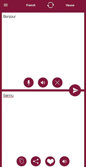 French - Hausa Translator Screenshot 1
