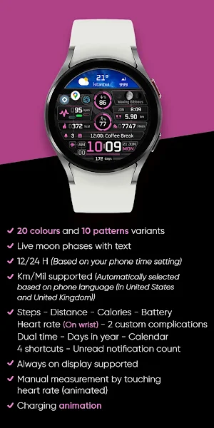 Realistic Clock - Watch Face Screenshot 3