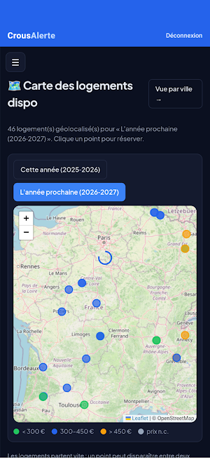 CrousAlerte Screenshot 2