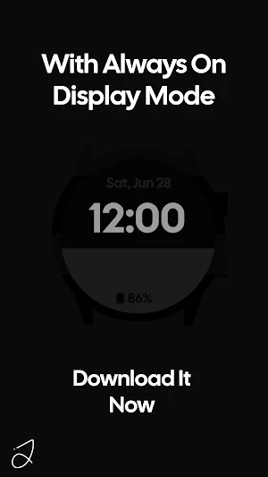 Simple Separated Watch Face Screenshot 3