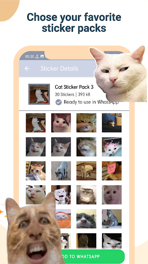 WASticker - Cat Stickers Pack Screenshot 3