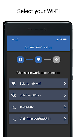 Solaris Wi-Fi Setup Screenshot 1