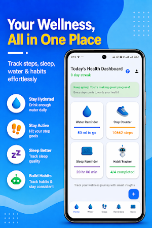 Step Counter – Water Reminder Screenshot 0