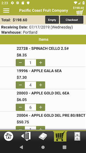 PCFCo. Checkout Screenshot 3