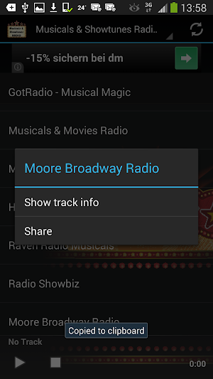 Musicals & Showtunes Radios Screenshot 2
