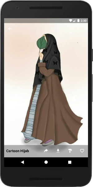 Wallpapers For Hijab Cartoon Screenshot 2