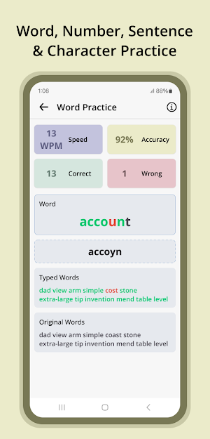 Typing Speed Tester Screenshot 3