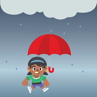 Magic Red Umbrella