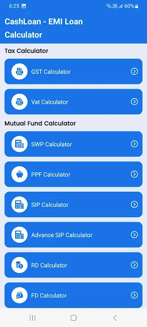 CashLoan - EMI Loan Calculator Screenshot 1