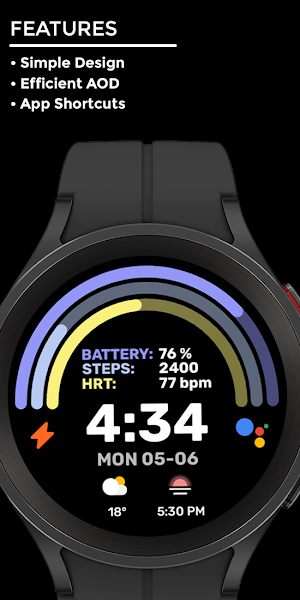 Night 60 - watch face Screenshot 1