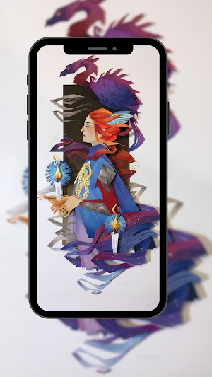 origami 3d wallpaper Screenshot 0