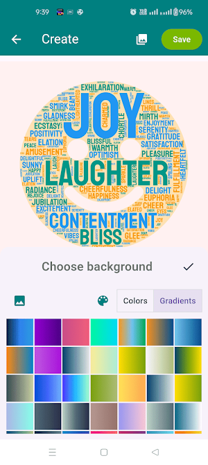 WordCloud AI Screenshot 2