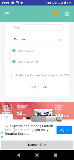 Domain Takip Sistemi Screenshot 0