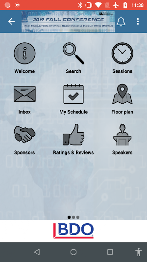 IIA Events Screenshot 1