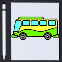 How to Draw Bus Step by Step