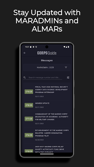 CorpsGuide: USMC Tools Screenshot 0