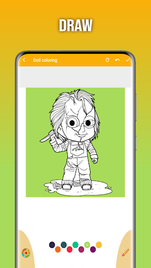 Chucky The Killer Doll drawing Screenshot 2