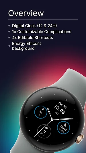 Regarder Midnight V2 Watchface Screenshot 3