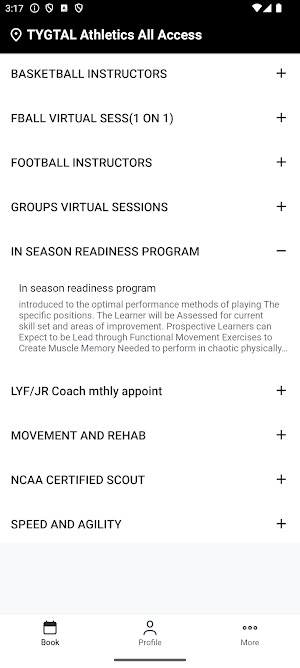 TYGTAL Athletics All Access Screenshot 1