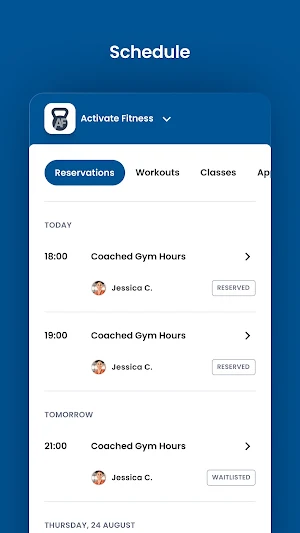 Activate Fitness MI Screenshot 2