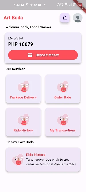 EasyRide App Screenshot 3