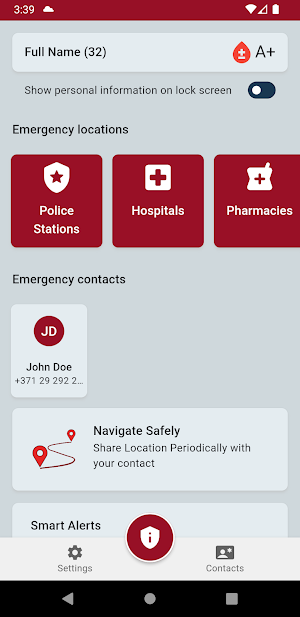 Personal Safety Screenshot 0