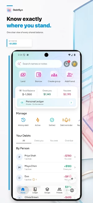 DebtSyn: Debt & IOU Tracker Screenshot 0