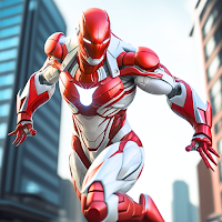 Super hero Flying iron jet man
