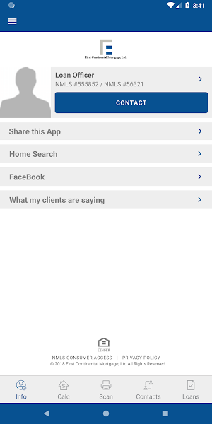 First Continental Mortgage Screenshot 1