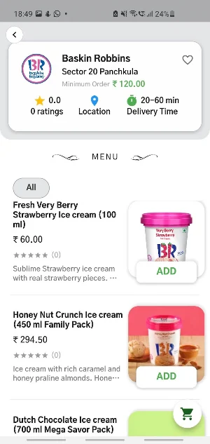 Mozilit Food Screenshot 3