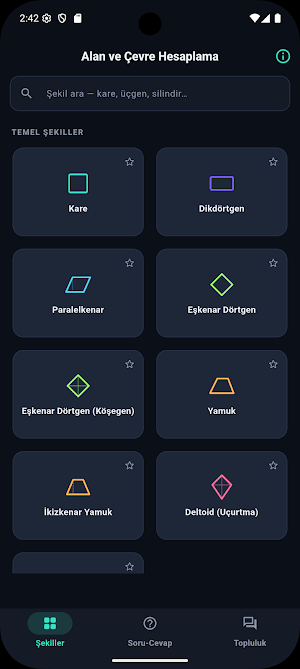 Alan ve Çevre Hesaplama Screenshot 3