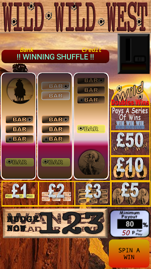 WILD WILD West Slot Machine Screenshot 2