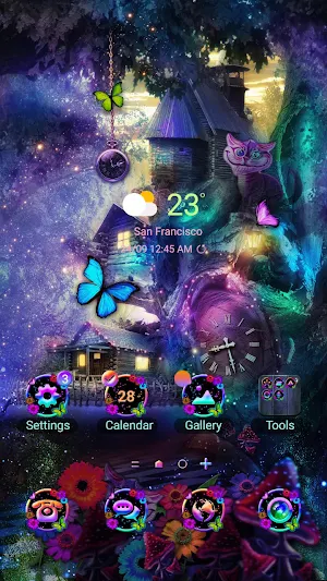 Fairy House Forest - Wallpaper Screenshot 1