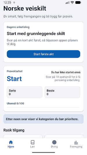 Trafikkskilt Norge Quiz Screenshot 0