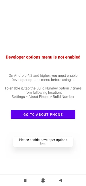 Developer Options Shortcut Screenshot 3