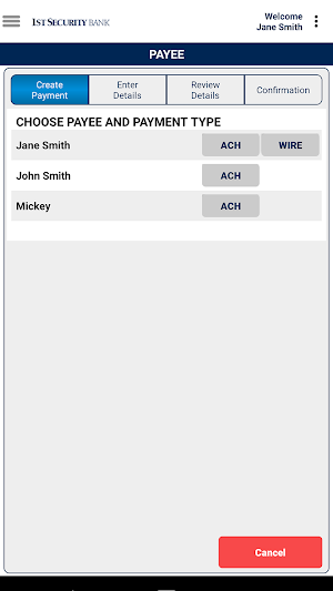 1st Security Business Screenshot 2