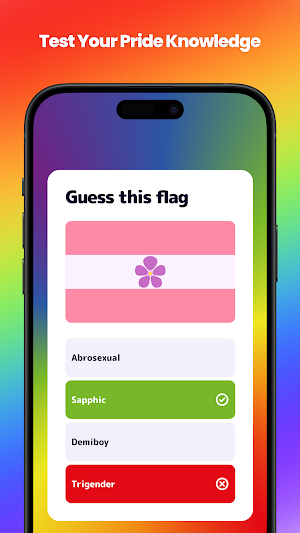 LGBTQ+ Flags: Pride & Quiz Screenshot 0
