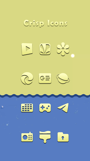 Crisp Yellow Icons Screenshot 2
