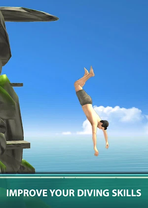 Cliff Flip Diving 3D - Swimming Pool Flip Master Screenshot 2