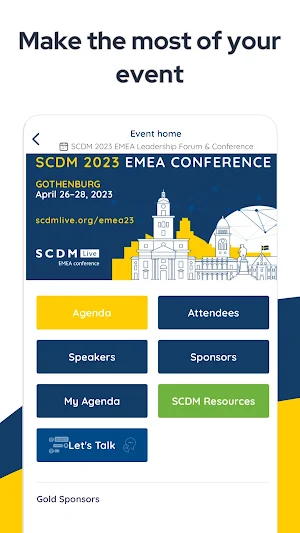 SCDM 2023 EMEA Conference Screenshot 1