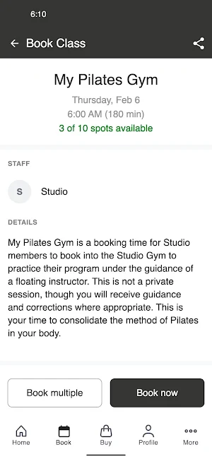 My Pilates Gym Screenshot 2
